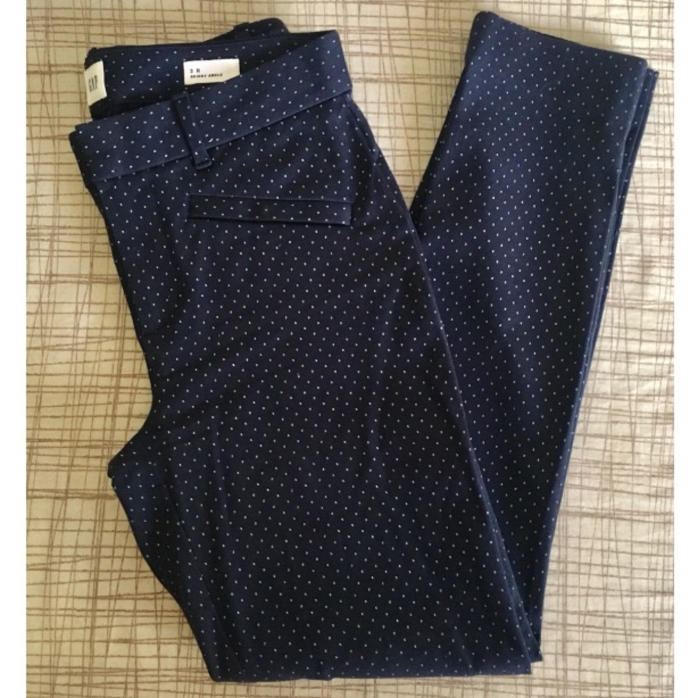 Polka dot Skinny Ankle Dress Pant